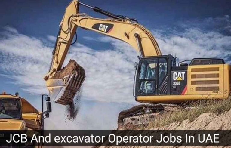 Excavator Operator Jobs In UAE
